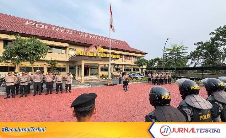 Jelang Satu Tahun Pemerintahan Prabowo-Gibran, Polres Semarang Laksanakan Apel Siaga