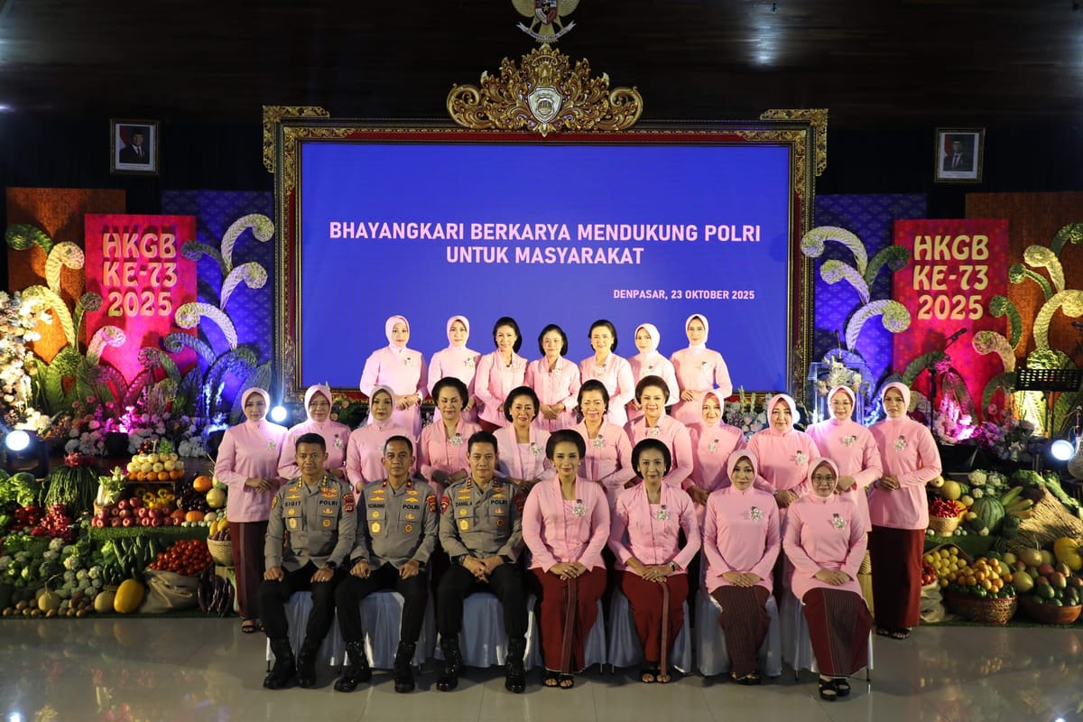 Kapolda Bali Hadiri Acara Puncak Peringatan HKGB ke-73