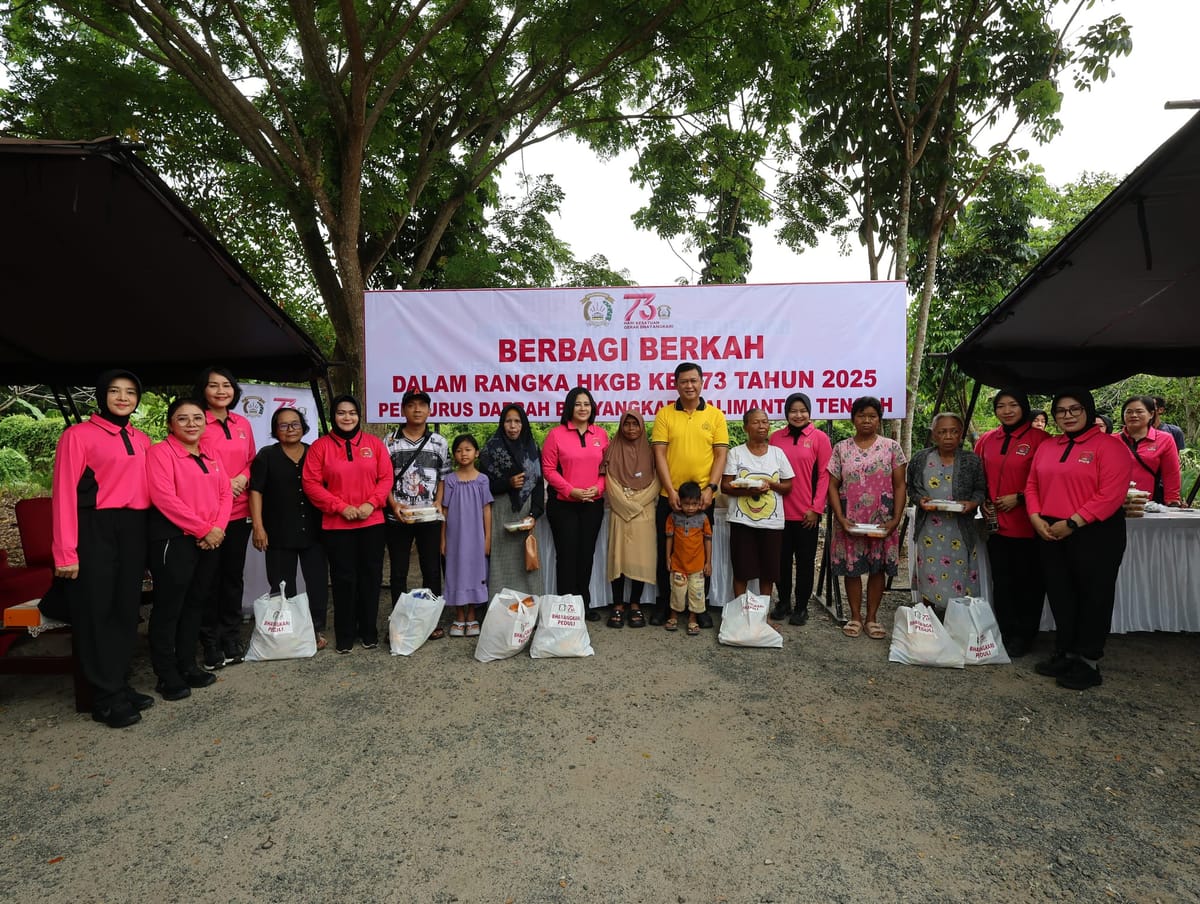 Kapolda dan Ketua Bhayangkari Kalteng Turun Langsung Gelar Bakti Sosial di TK Kasih Kurnia