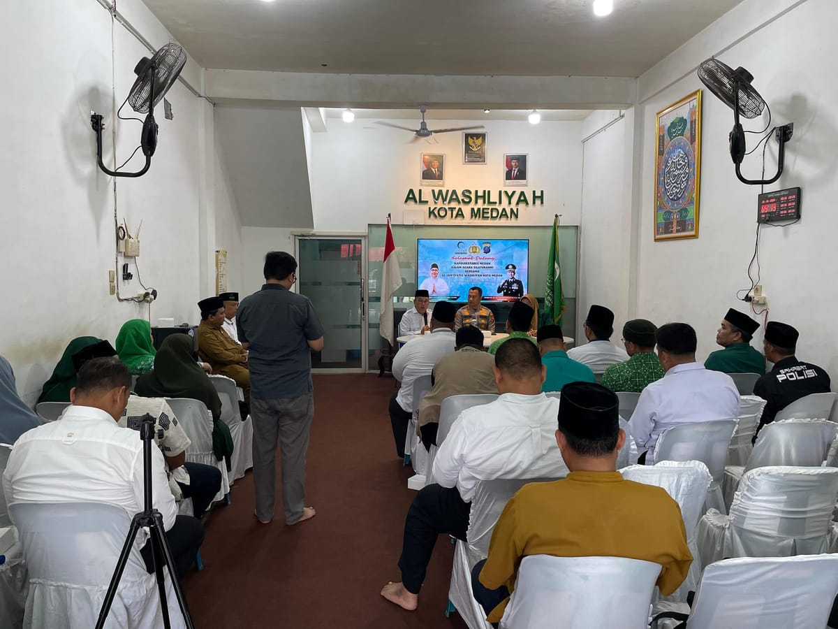 Kapolrestabes Medan Silaturahmi ke Al Jam’iyatul Washliyah, Perkuat Sinergi Jaga Kamtibmas Kota Medan