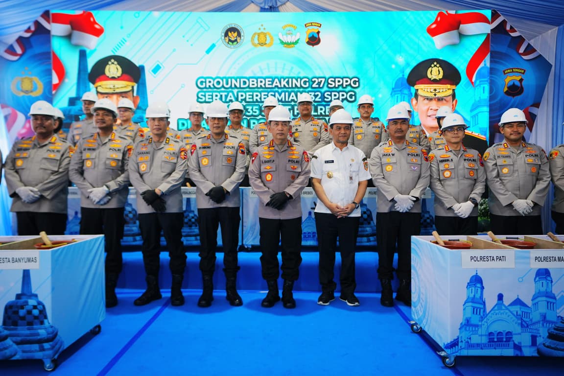 Kapolri Tegaskan Komitmen Polri Presisi, Resmikan dan Groundbreaking 59 SPPG di Jateng