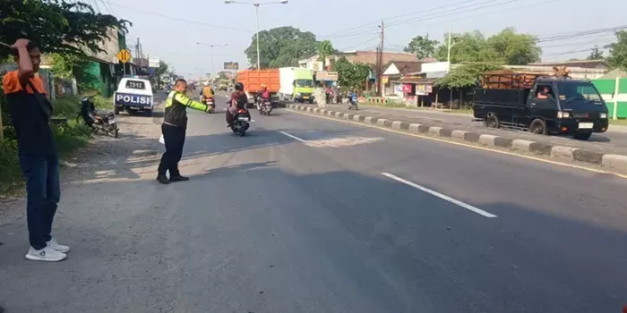 Kecelakaan Antardua Motor di Tasikmadu Karanganyar, Dua Orang Luka-Luka