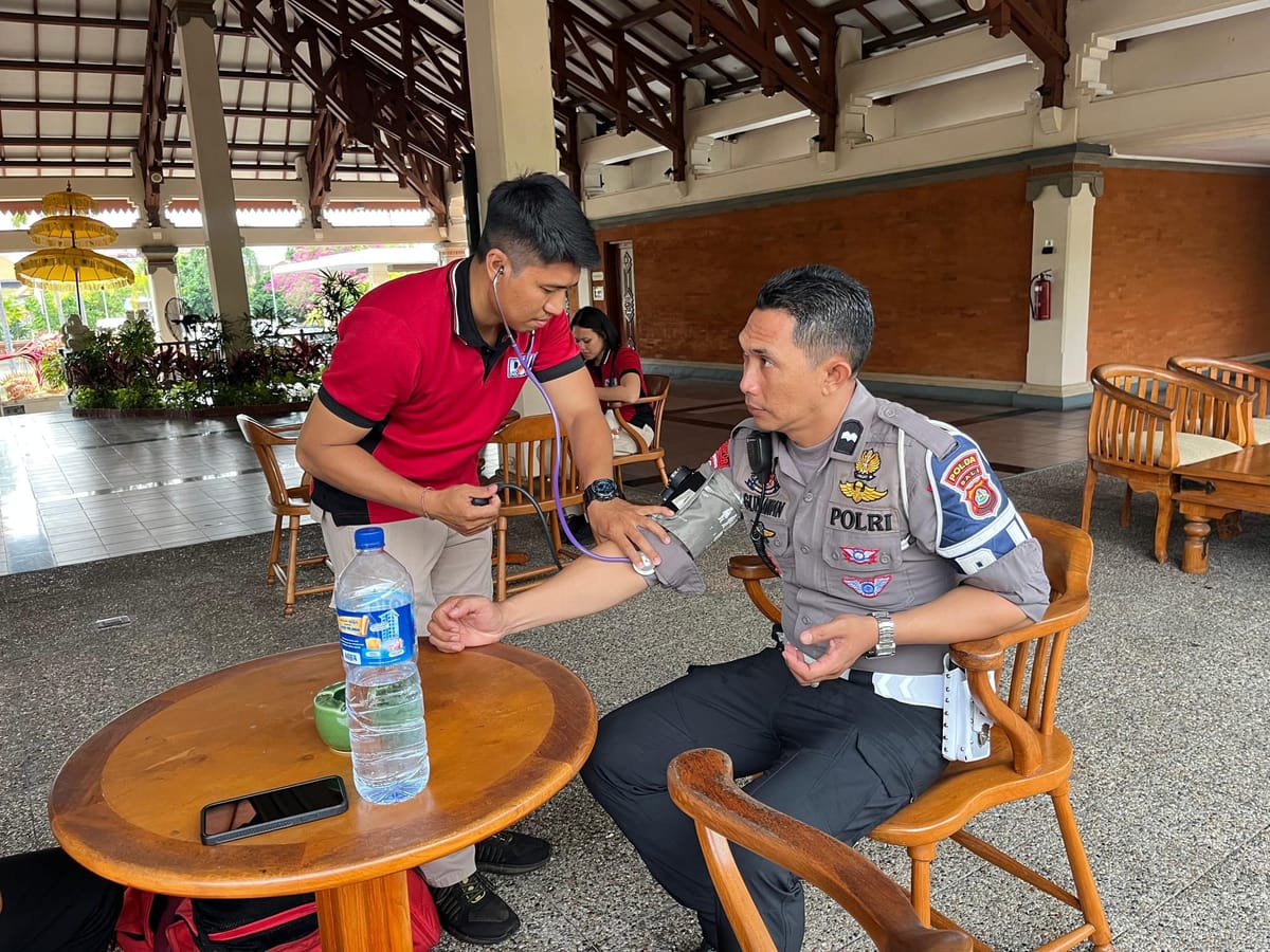Pastikan Kesiapan Pam JCC Tim Keslap Cek Kesehatan Personil