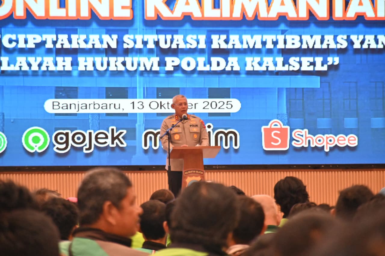 Polda Kalsel dan Driver Online Gelar Deklarasi Kamtibmas untuk Jaga Kondusivitas Wilayah
