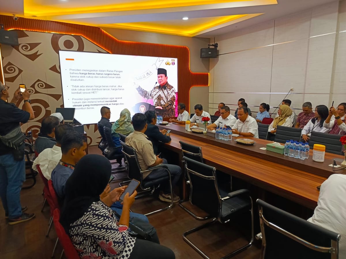 Polda Kalteng Gelar Rakor Satgas Pangan untuk Kendalikan Harga Beras