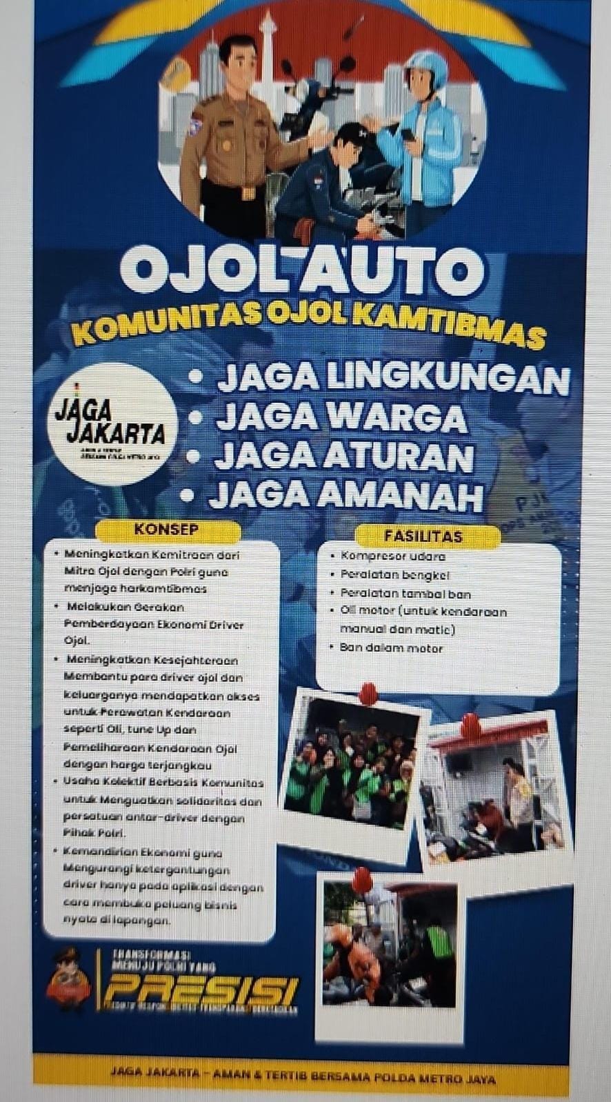 Polres Jakpus Hadirkan Inovasi Rakyat Mart dan Auto untuk Dukung Komunitas Ojol