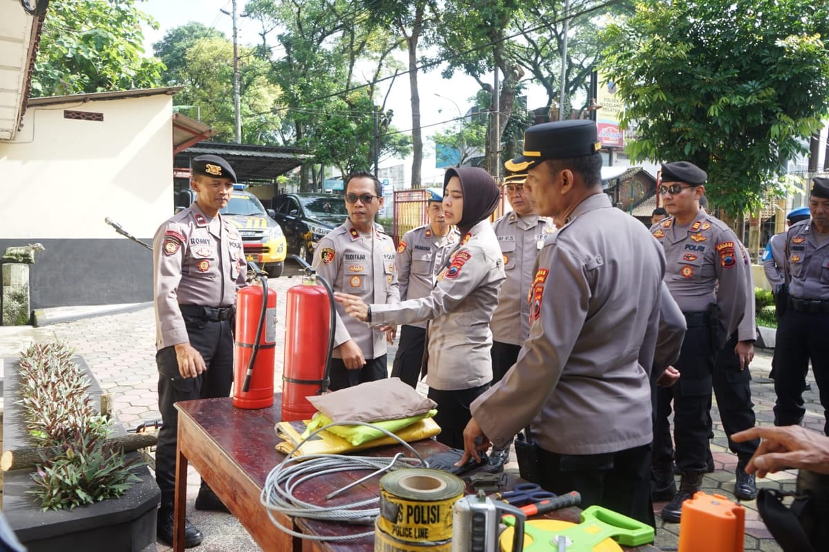 Polres Magelang Kota Cek Kesiapan Alat Tanggap Bencana Jelang Musim Hujan 2025