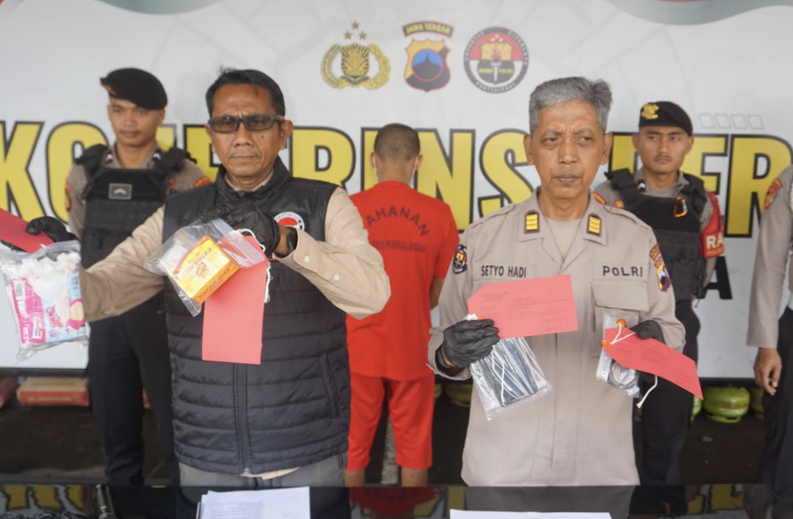 Polres Purbalingga Ringkus Warga Banjarnegara yang Edarkan Sabu