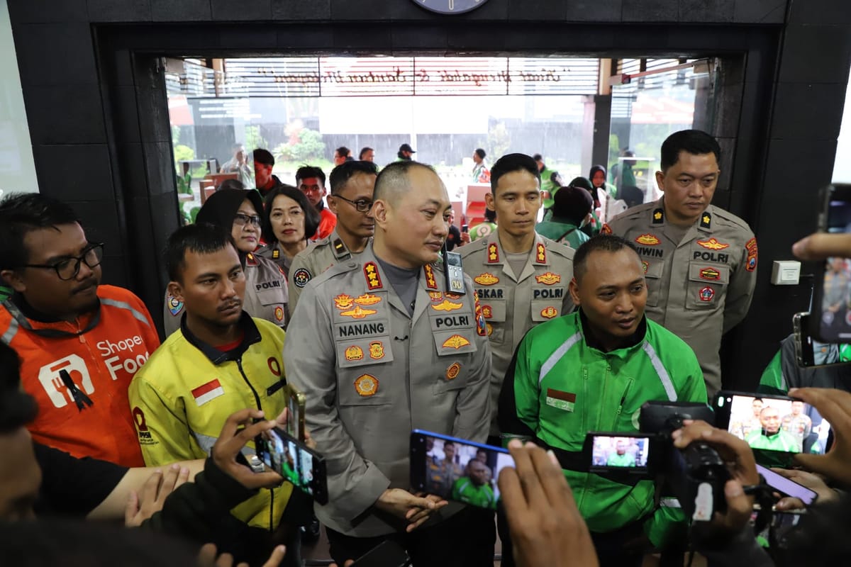 Polresta Malang Kota Gelar Bakti Kesehatan dan Deklarasi Damai Bersama Komunitas Ojol