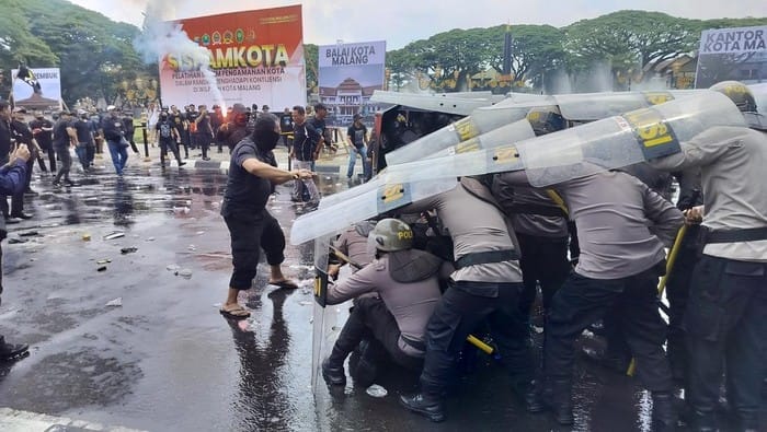 Polresta Malang Kota Gelar Sispamkota Jelang Peringatan Tragedi Kanjuruhan