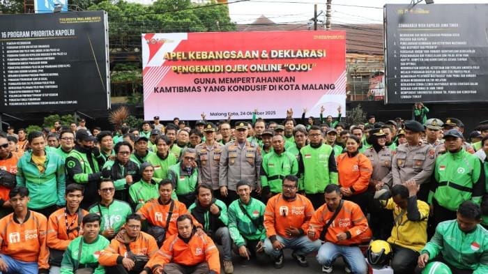 Polresta Malang Kota Libatkan Komunitas Ojol sebagai Mitra Informasi Kamtibmas