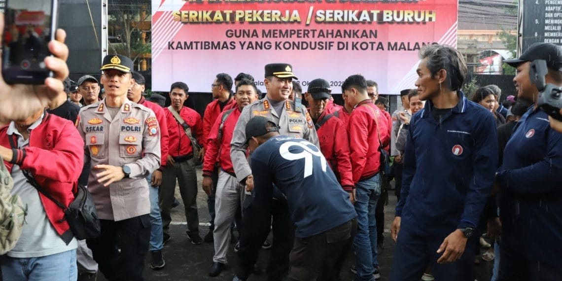 Sinergi Polresta Malang Kota dan Serikat Buruh, Komitmen Wujudkan Kota Aman dan Nyaman