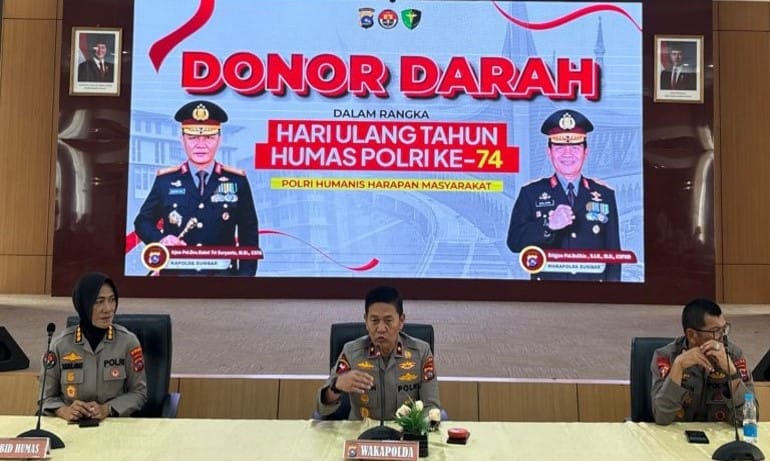 Wakapolda Sumbar Brigjen Pol Solihin Hadiri Donor Darah HUT ke-74 Humas Polri: Wujud Nyata Kepedulian dan Sinergi dengan Media