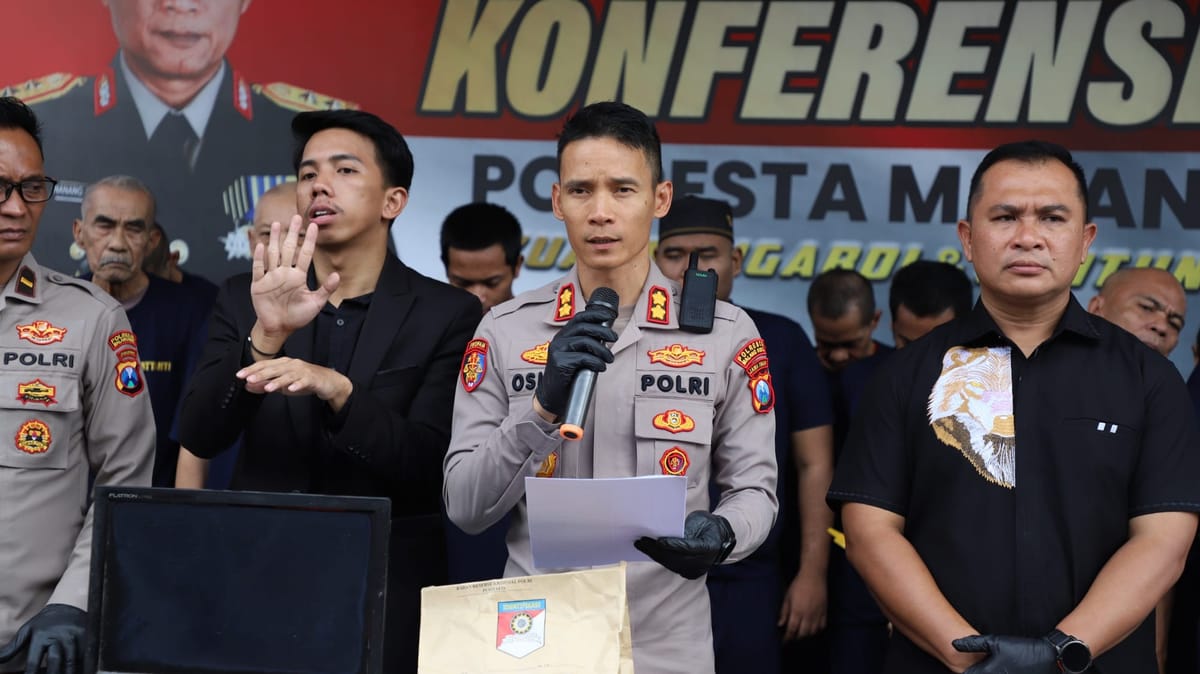 51 Pelaku Kejahatan Diciduk Polresta Malang Kota Sepanjang Operasi Sikat Semeru