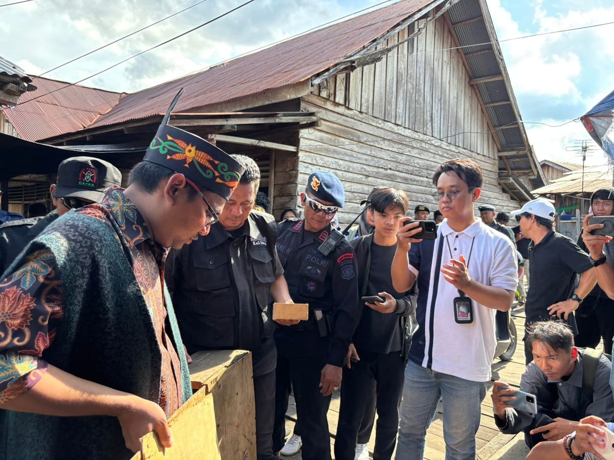 Brimob Kalteng Back Up BNN dalam Operasi Pemulihan Kampung Rawan Narkotika di Puntun