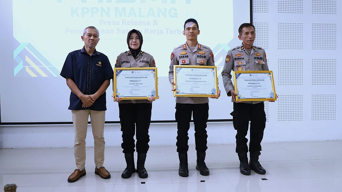 Digital, Efisien, Transparan! Polresta Malang Kota Kuasai Penilaian KPPN Malang