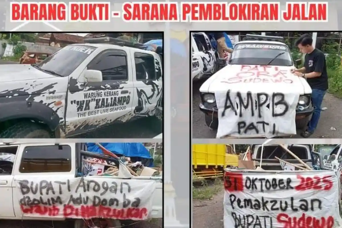 Ini Barang Bukti dan Dasar Polda Jateng Tangkap Aktivis AMPB Pati