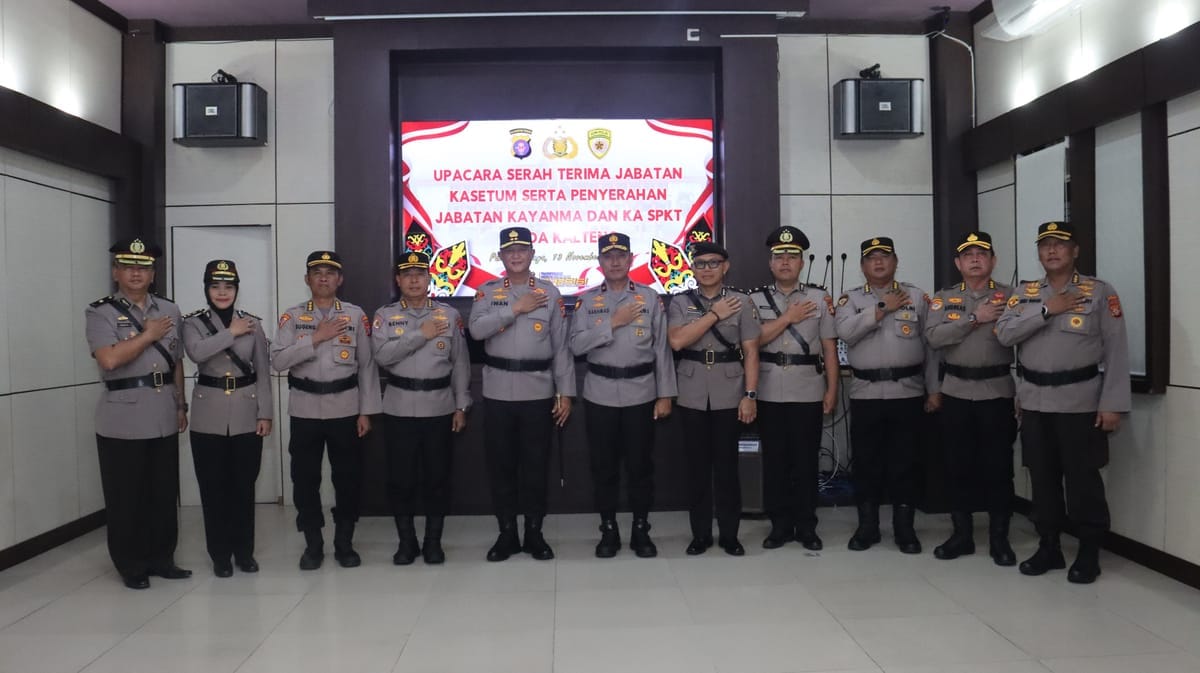 Kapolda Kalteng Pimpin Sertijab Tiga Pejabat Utama: Kasetum, Kayanma, dan Ka SPKT