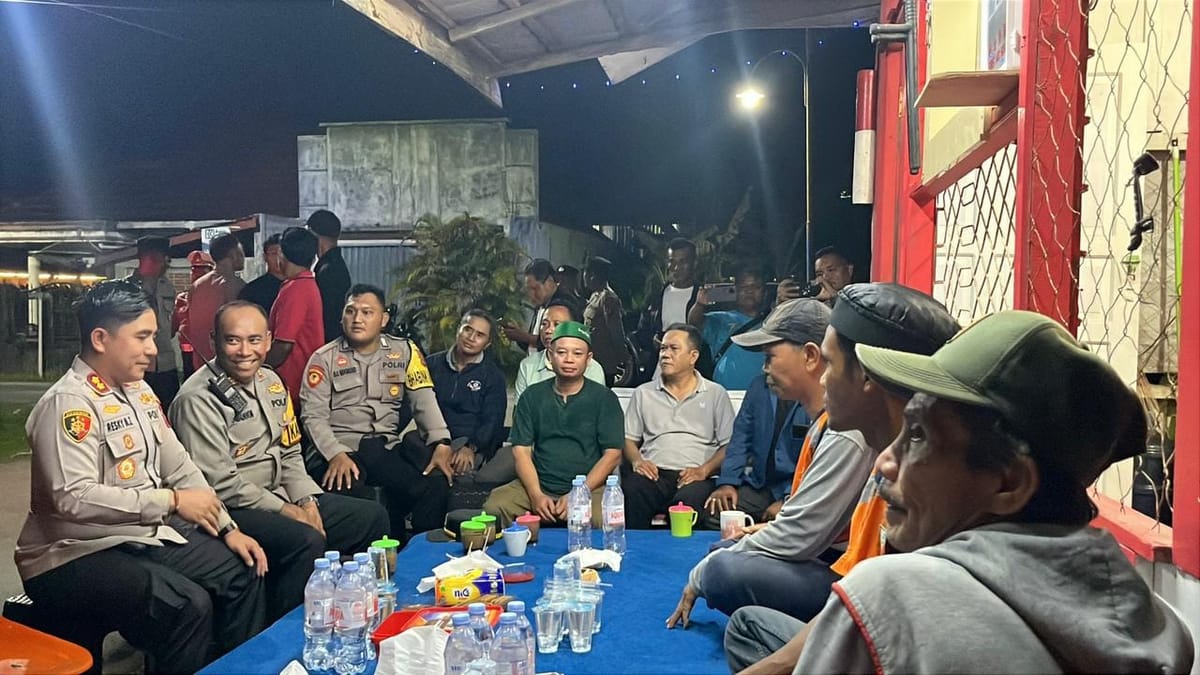Kapolres Kotim Sambang Pos Sat Kamling, Mahaga Mentaya Aman dan Nyaman