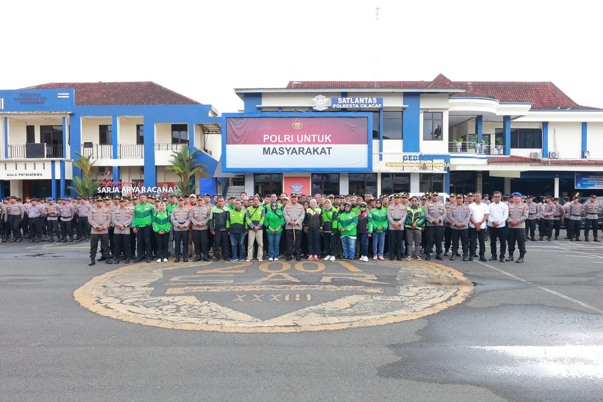 Kerja Sama Polresta Cilacap dan Ojol Perkuat Kamtibmas Serta Keselamatan Jalan Raya