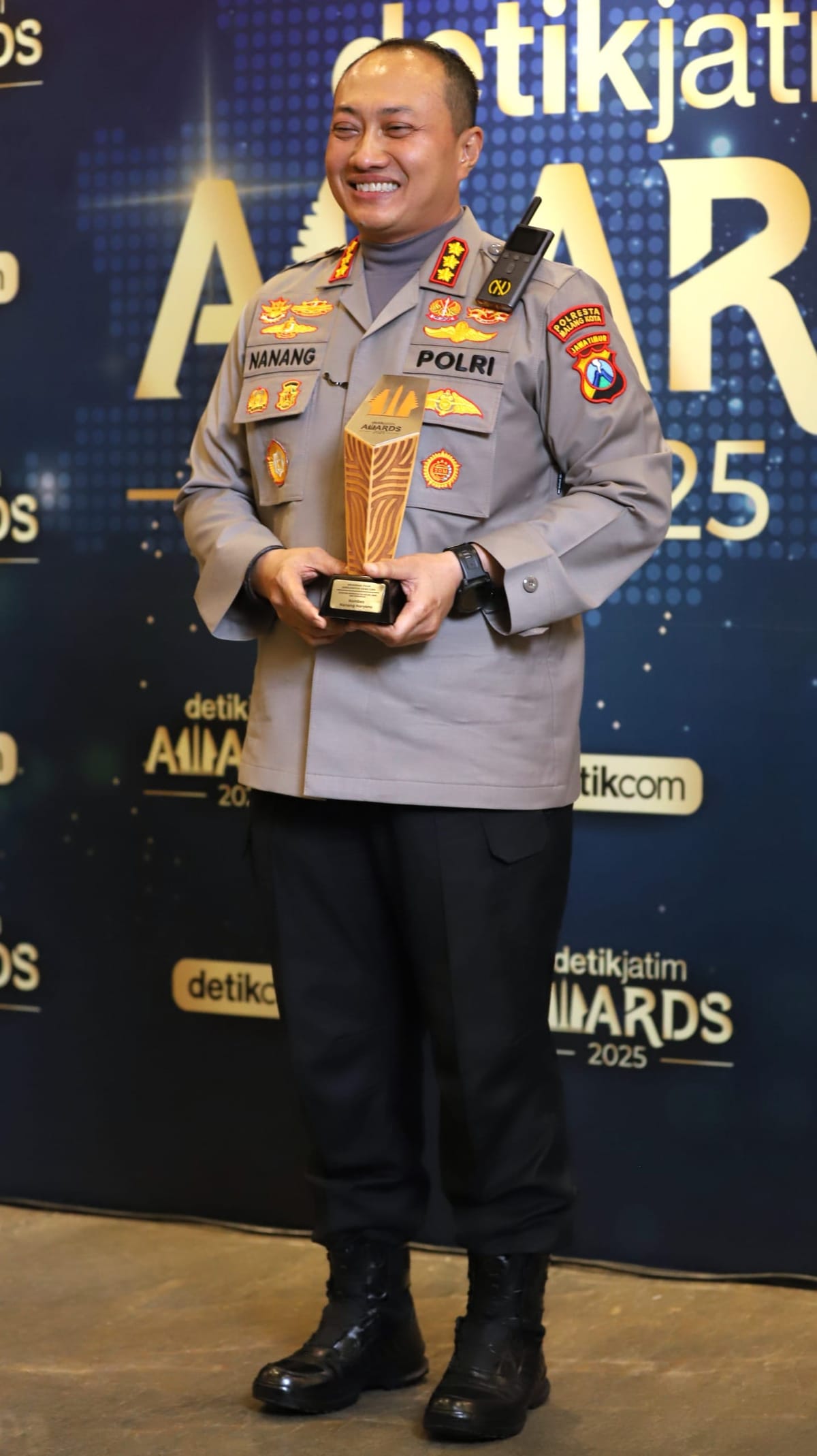 Kombes Nanang Haryono Sabet Detik Jatim Award 2025, Bukti Konsistensi Perlindungan Anak & Perempuan