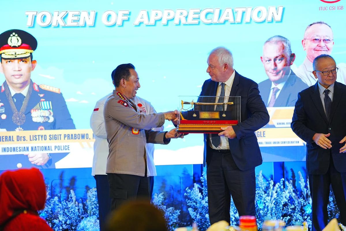 Kunjungan Sekjen ITUC, Kapolri Tegaskan Komitmen Lindungi Hak dan Kesejahteraan Buruh