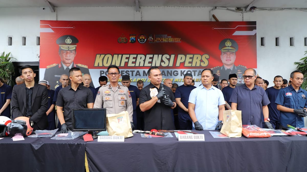 Operasi Sikat Semeru 2025 di Malang: Puluhan Kriminal Ditangkap