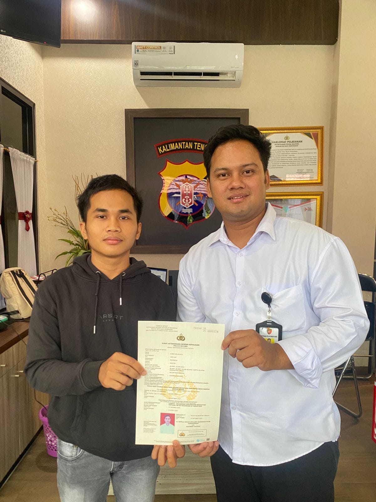 Pelayanan SKCK Online Polda Kalteng Tuai Pujian dari Masyarakat
