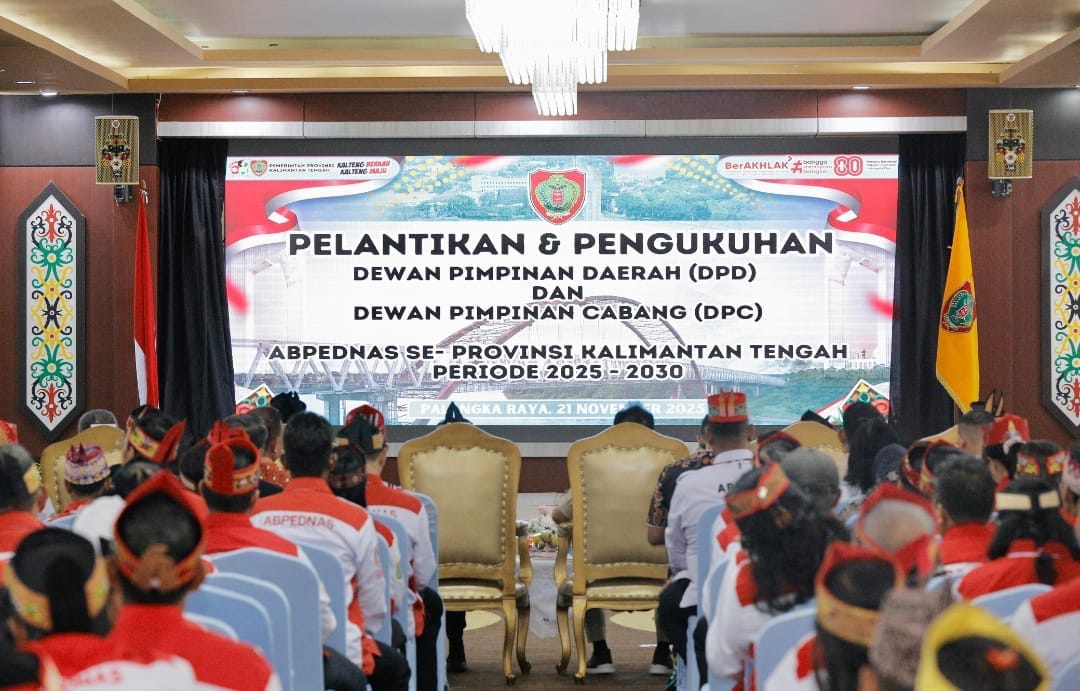 Perkuat Sinergi, Wakapolda Kalteng Hadiri Pengukuhan DPD dan DPC Abpednas Se-Kalteng