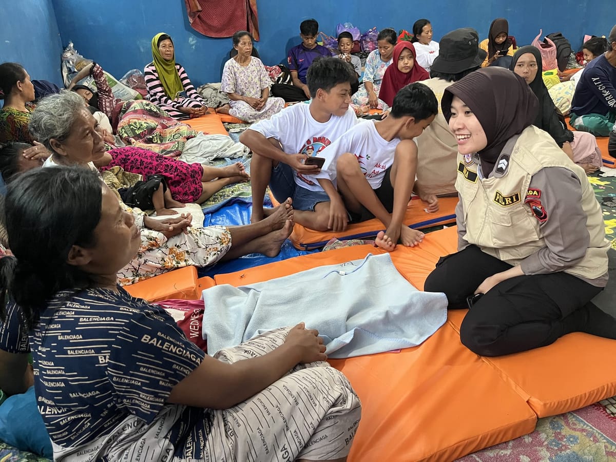 Polda Jateng Berikan Pendampingan Psikologis bagi Korban Longsor