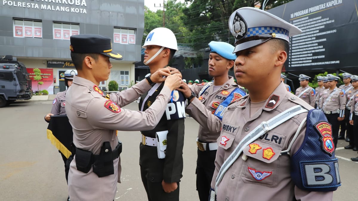 Polresta Malang Kota Gelar Apel Pasukan Sambut Ops Zebra Semeru 2025