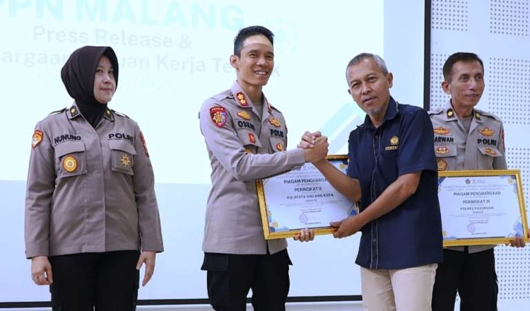 Polresta Malang Kota Raih Penghargaan Penyerapan Anggaran Terbaik Triwulan III 2025