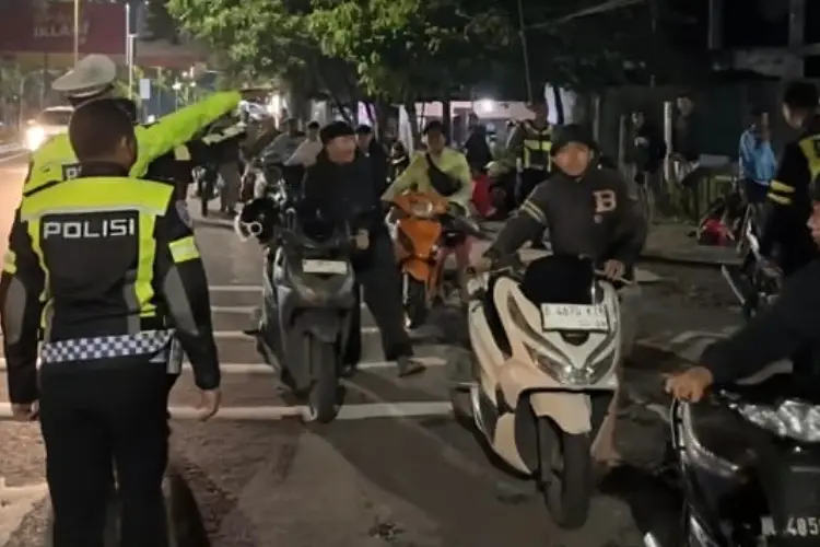 Ratusan Kendaraan Terjaring Patroli Blue Light Polresta Malang Kota