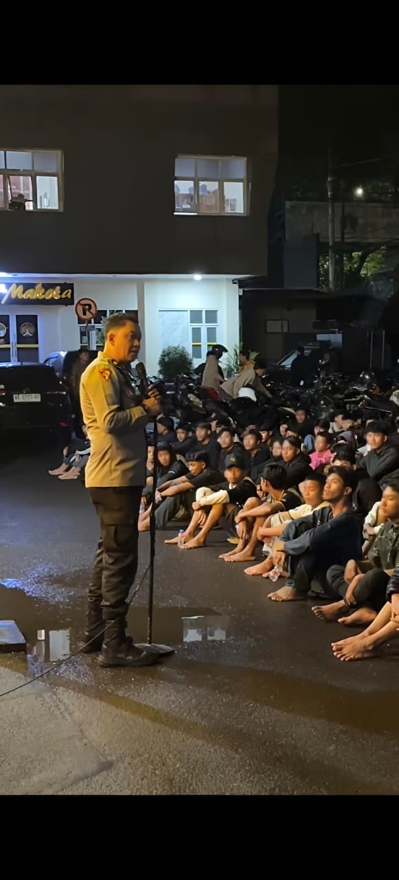 Sasar Titik Rawan, Patroli Blue Light Polresta Malang Kota Bongkar Aksi Balap Liar