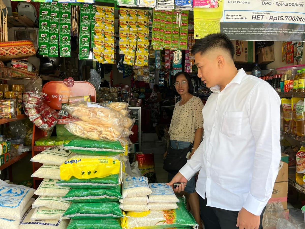 Satgas Pangan Polda Bali Cek Harga Beras, Pastikan HET Tak Ada Pelanggaran