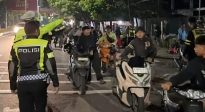 Satlantas Polresta Malang Tindak Ratusan Pelaku Balap Liar dengan Tilang dan Sanksi Dorong Motor
