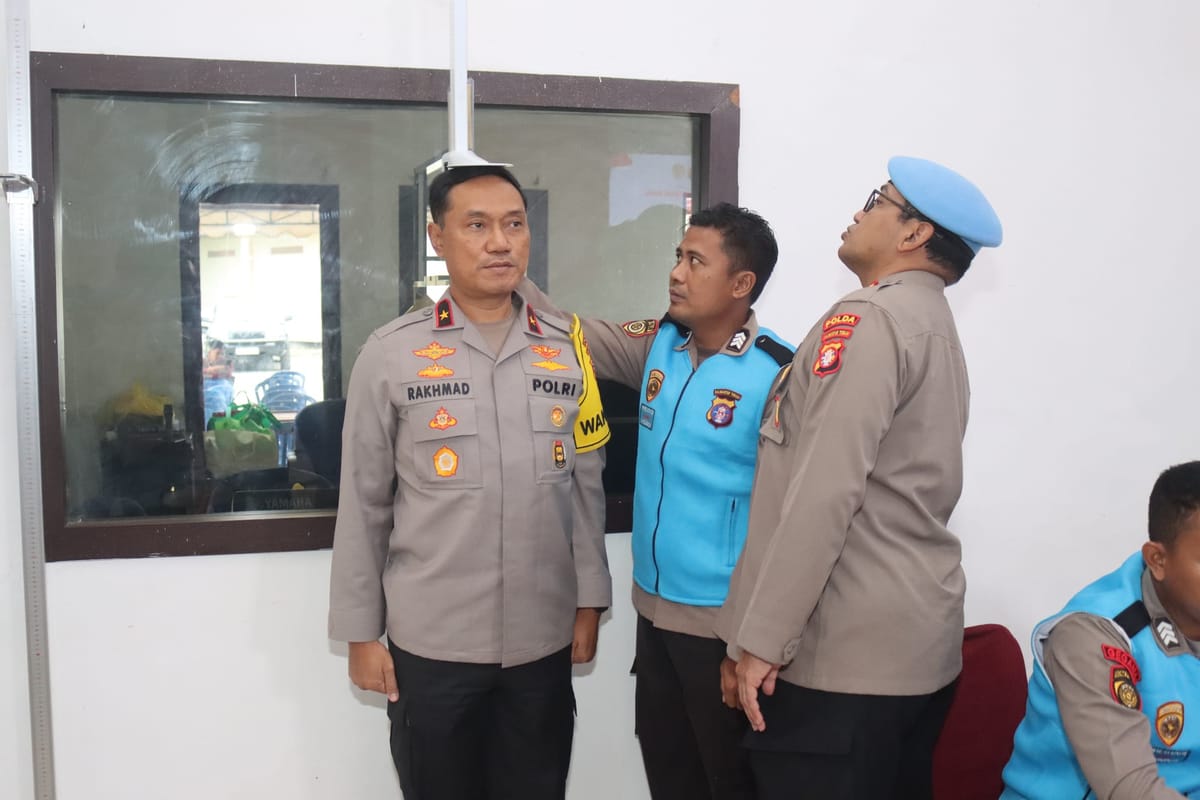 Wakapolda Kalteng Tinjau Rikmin Awal Bintara Brimob dan Pastikan Panitia Bekerja Profesional