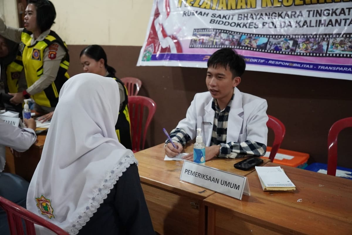 Wujudkan Generasi Emas 2045, Rumkit Bhayangkara Periksa Kesehatan Siswa Hasanka Boarding School