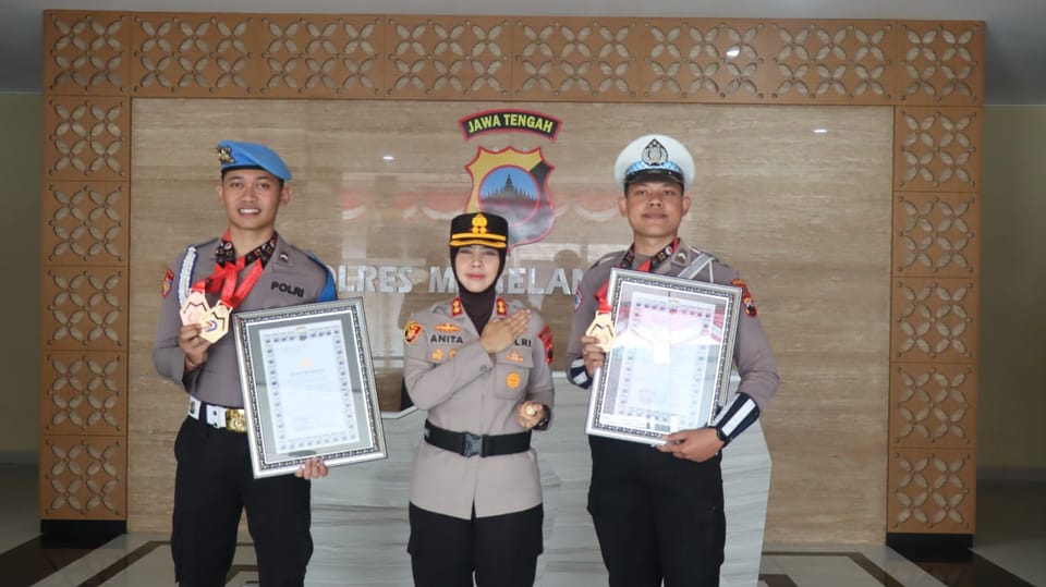 2 Personel Polres Magelang Kota Sabet 3 Medali di Kapolri Cup VI Taekwondo 2025
