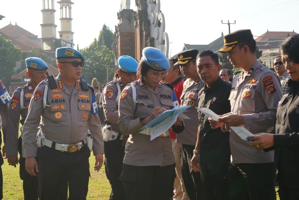 Antisipasi Demo Lanjutan, 1.521 Personel Polda Bali Ikuti Apel Siaga