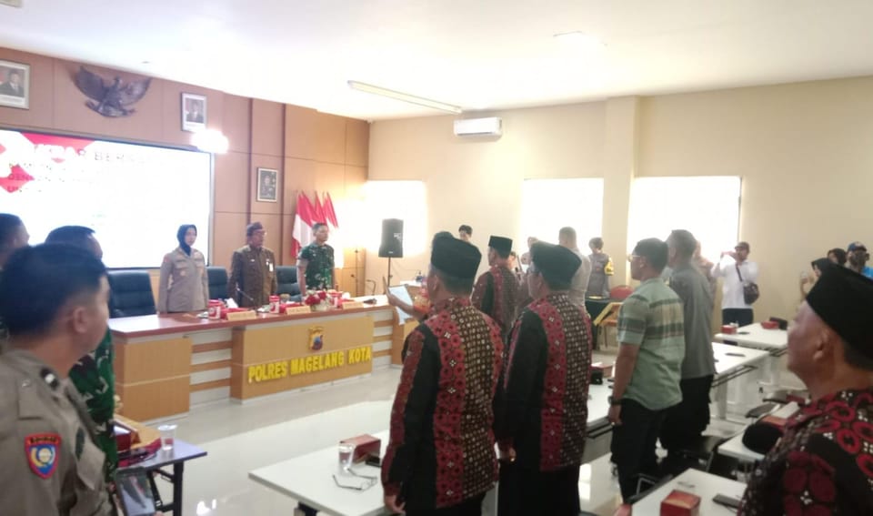 Apel Tiga Pilar Digelar, Polres Magelang Kota Komitmen Tingkatkan Kondusivitas Wilayah