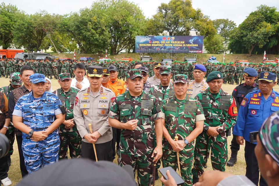 Kapolda Bali Hadiri Apel Gelar Kesiapan Batalion Komposit PRCPB