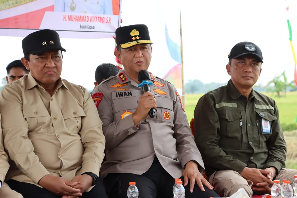 Panen Raya di Kapuas, Kapolda Kalteng Bersama Gubernur Dorong Swasembada Pangan
