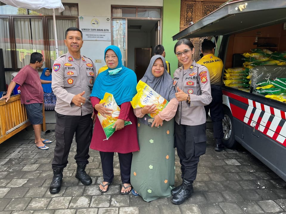 Polda Bali Gelar Pangan Murah untuk Stabilisasi Harga dan Pasokan Beras SPHP