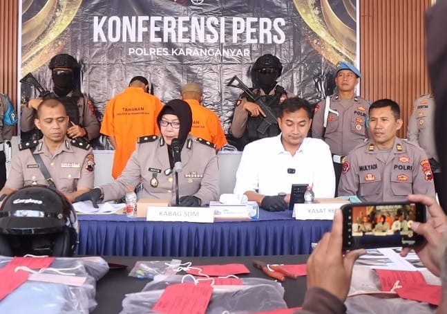 Polres Karanganyar Tangkap 2 Pelaku Pengeroyokan Mahasiswa dalam Waktu Kurang dari 24 Jam