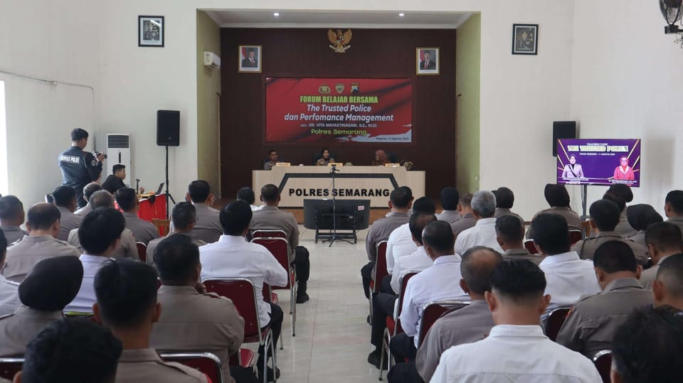 Polres Semarang Gelar Forum Belajar Bersama, Dorong Peningkatan Pelayanan Personel