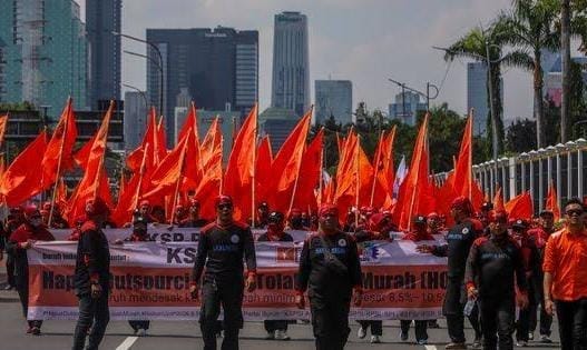 Polri Tegaskan Aksi Demo Pagi Hari Kemarin Berjalan Kondusif