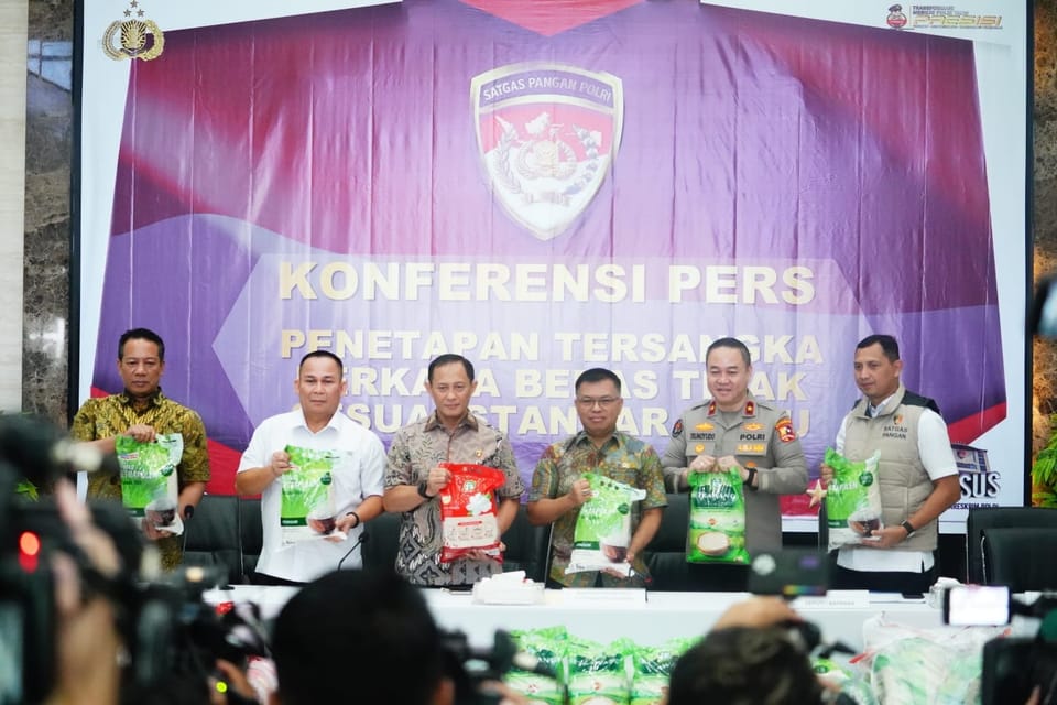 Polri Tetapkan Tiga Tersangka Kasus Beras Bermutu Rendah, Dirut PT FS Turut Terjerat