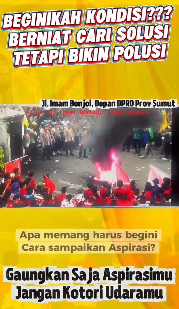 Sumatera Utara Tegas Menolak Anarkisme, Aspirasi Harus Disampaikan Secara Bermartabat