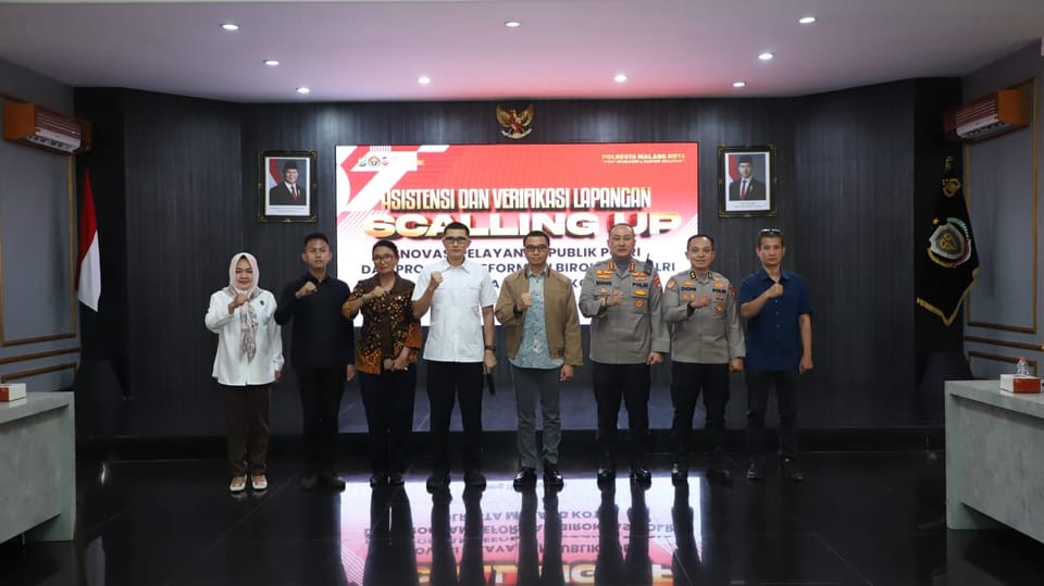 Tim RBP Mabes Polri Tinjau Inovasi Layanan Publik di Polresta Malang Kota